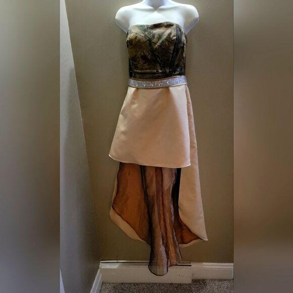 Alexia Designs Strapless Gown - Picture 3 of 6